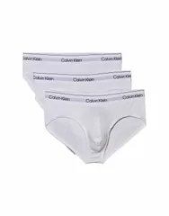 カルバンクライン メンズ アンダーウェア ブリーフパンツ コットン Calvin Klein Icon Cotton Stretch 3 pack hip briefs in triple WHITE ホワイト