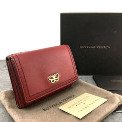 BOTTEGA VENETA 三つ折り財布 バーガンディ/レッド - メルカリ