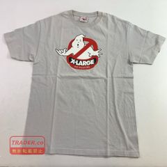 04w6834▽*[중고]XLARGE 엑스트라 라지 T셔츠 USA 고스트 버스터즈 GHOST BUSTERS TM 로고 화이트 L사이즈[하치오지점]