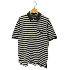 90s ITALY製 LANVIN ボーダー コットンポロシャツ M程度 - メルカリ