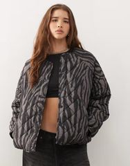 STELLAMCCARTNEY H&M スネークスキンフライトジャケット S - メルカリ