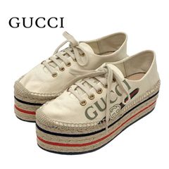 ✨未使用級✨GUCCI エスパドリーユ スニーカー 厚底 シェリーライン GG 