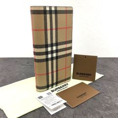 送料込み！ 極美品 BURBERRY 長財布 ベージュ ノバチェック 326 - メルカリ
