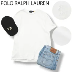 ポロ ラルフローレン POLO RALPH LAUREN クラシック フィット CLASSIC FIT シングルステッチ Tシャツ ヘビーウェイト クルーネック カットソー M ホワイト メンズ