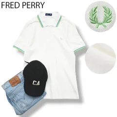 【定番】 フレッドペリー FRED PERRY 半袖 鹿の子 ポロシャツ ロゴ 刺繍 月桂樹 UK16 ホワイト ブリティッシュ トラッド シティールック レディース ♪