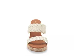 アンドレアース レディース シューズ サンダル Andre AssousAria Espadrille Wedge Sandal White Synthetic ホワイトのサムネイル