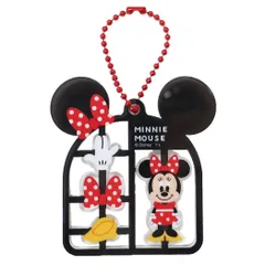 【メール便】ミニーマウス キーチェーン プラスチックモデル風キーホルダー ディズニー アクキー キャラクター グッズ 
