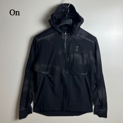 美品】On ウェザージャケット ルモス S 黒 ランニングレディース
