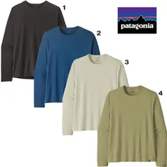 パタゴニア メンズ ロングスリーブ キャプリーン クール デイリー シャツ 45181 patagonia 無地 ロンT 吸湿発散性 防臭加工