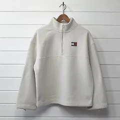 TOMMY jeans トミージーンズ ハーフジップ フリース プルオーバー トミーヒルフィガー XS｜24b0264
