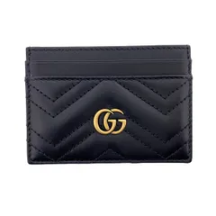 LOUIS VUITTON ルイ・ヴィトン GGマーモント カードケース カードケース 443127 レディース レザー ブラック 中古