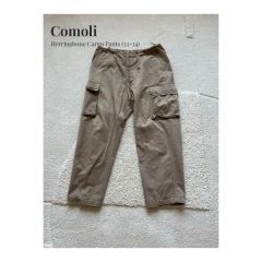 COMOLI コモリ ワイドチノパン ベルテッドパンツ ベージュ サイズ1