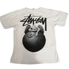 Stussy エンジェル 8ボール Tシャツ Lサイズ ホワイト ステューシー