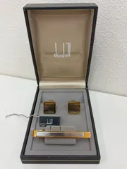 dunhill ネクタイピン カフスボタンセット 専用ケース付き