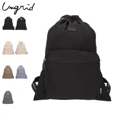 アングリッド Ungrid バッグ リュック バックパック レディース 軽量 撥水 ソフトナイロンロゴテープ ナップサック UNG-53210Bのサムネイル