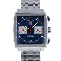 【値下げ】TAG HEUER タグホイヤー モナコ クロノグラフ キャリバー12 腕時計 CAW2111.FC6183 メンズ ステンレススチール シルバー 中古のサムネイル