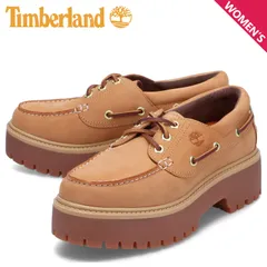 ティンバーランド Timberland デッキシューズ モカシン ストーン ストリート スリーアイ レディース 厚底  A6AUS
