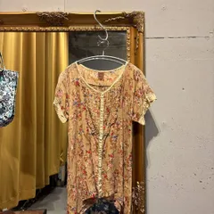 【東あずま店　併売品】　エーアイシー A•I•C AIC エスニック 花柄 ブラウス シャツ トップス　レディース　blouse　shirt　Tops　ladies　 レースのサムネイル