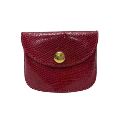 3976 GUCCI グッチ コインケース 小銭入れ レッド オールドグッチ ボタン ヴィンテージ
