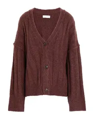 トップショップ レディース ニット カーディガン TOPSHOP カーディガン Brown ブラウンのサムネイル