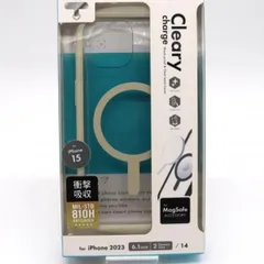 iPhone 15/14 Cleary 耐衝撃ハイブリッドケース MagSafe対応 スターライト ミルクホワイト