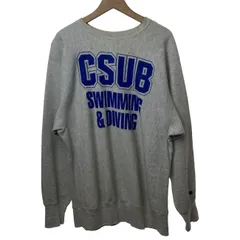 【中古】　Champion REVERSE WEAVE　スウェット　90s vintage　90年代　OLD　長袖　トレーナー　トップス　裏起毛　CSUS　水泳チーム　オーバーサイズ　USA製　アメカジ　古着　/4375
