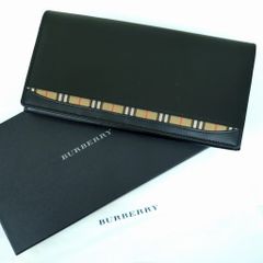 BURBERRY 長財布 ブラック ノバチェック - メルカリ
