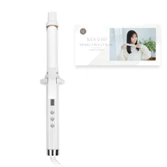 【公式EC限定 コラボガイドブック付き】絹女～KINUJO～CURL IRON カールアイロン 全3サイズ シルクプレート採用 11段階温度切り替え 海外対応 (26mm)/ efe09233