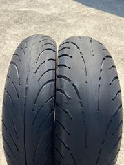 ダンロップレインタイヤ 120/70-17 190/60R17前後セット - メルカリ