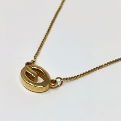 鑑定済】ジバンシィネックレス アンカーチェーン ゴールド Gロゴ 