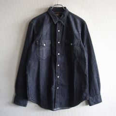 RRL デニムウエスタンシャツ S 刺繍 コンチョボタン ダブルアールエル