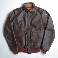 【美品/ビッグサイズ】HOUSTON【A-2 ホースハイド フライトジャケット】42R レザー ヒューストン 26050311のサムネイル