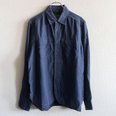 Nigel Cabourn ナイジェルケーボン 麻 リネンシャツ ネイビー 50