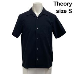 Theory 未使用 2024モデル 高機能 紺 冷感 ストレッチ 開襟 シャツ