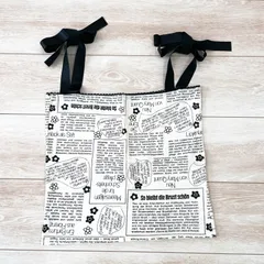 MARY QUANT LONDON マリークワント マリクワ キャミソール チューブトップ 白 黒 レディース M コットン混 日本製 Y2K 平成ギャル グランジのサムネイル