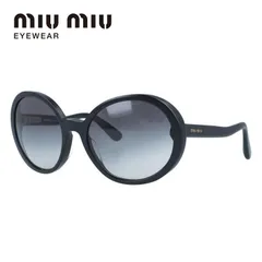 【訳あり】ミュウミュウ サングラス アジアンフィット miu miu MU08NSA 1BO3M1 58 58サイズ オーバル型 ユニセックス メンズ レディースのサムネイル
