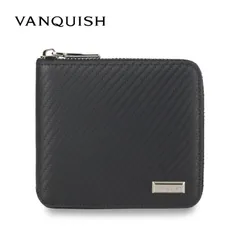 ヴァンキッシュ VANQUISH 二つ折り財布 メンズ 本革 ラウンドファスナー WALLET 43240のサムネイル