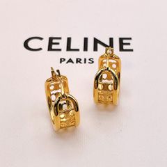 未使用級✨付属完備✨CELINE ピアス ゴールド トリオンフ スタッズ 