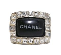 CHANEL シャネル/00A ラインストーン ロゴリング/13号/ココマーク