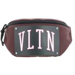VALENTINO ヴァレンティノ VLTN ボディバッグ ボディバッグ メンズ PVC レッド 中古のサムネイル