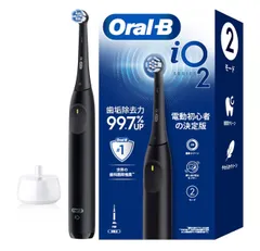 ブラウン 電動歯ブラシ オーラルB【電動初心者の決定版】iO2 iOS21D90BK ブラック 防のサムネイル