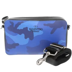 VALENTINO ヴァレンティノ ショルダーバッグ ショルダーバッグ メンズ レザー ブルー 中古のサムネイル