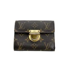 ルイヴィトン M58013 モノグラム  ポルトフォイユ・コアラ   小銭入れ付 三つ折り財布 LOUIS VUITTON ブラウン