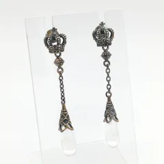 Justin Davis ジャスティンデイビス ピアス クラウン × ティアドロップ GATSBY LONG アクセサリー SV925 K18 シルバー 金 箱付き S1800のサムネイル