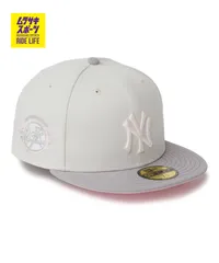 【ムラスポ公式】新品 NEW ERA ニューエラ キャップ 59FIFTY Sakuranagashi 桜流し ニューヨーク・ヤンキース サンディリネン グレー 14745146