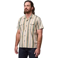 フィルソン メンズ トップス シャツ 半袖 Filson Chambray Camp ShortSleeve Shirt Mens NaturalKhaki カーキのサムネイル