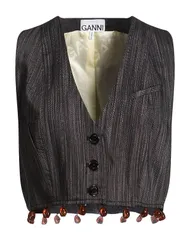 ガニー レディース トップス ベスト ジレ GANNI Charcoal チャコールのサムネイル