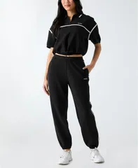 ゲス レディース ボトムス カジュアルパンツ GUESS Womens Jasmine HighRise Jogger Pants Jet Black ブラックのサムネイル