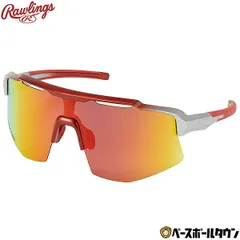 【新品未使用】野球 サングラス 大人 ローリングス Rawlings 偏光一眼サングラス 偏光レンズ スポーツ UPF 日焼け対策 UVケア 紫外線対策 REW25-02SM-MSRG 専用収納袋付きのサムネイル