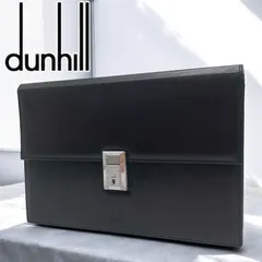 dunhill　ダンヒル　クラッチバッグ　セカンドバッグ　ダークブラウン　鍵　ビジネス　ヴィンテージ